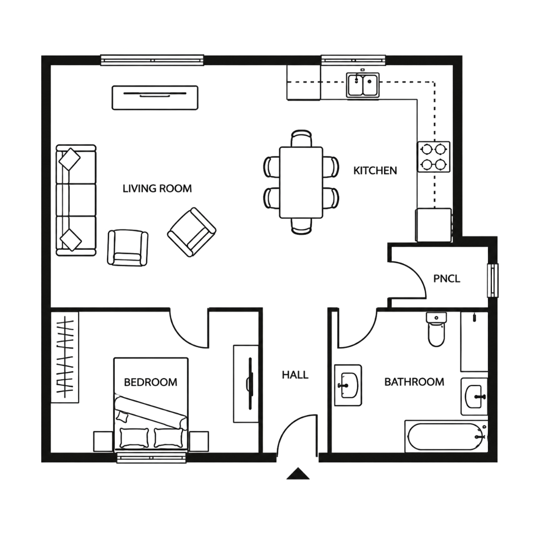 Premium 1 BHK flat in Dhokali Thane